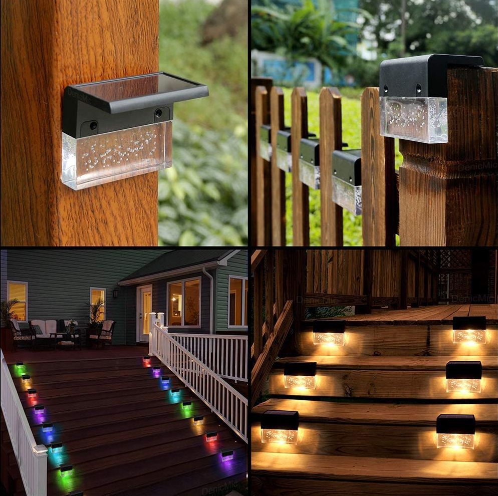 Solar RGB LED Step & Fence Light