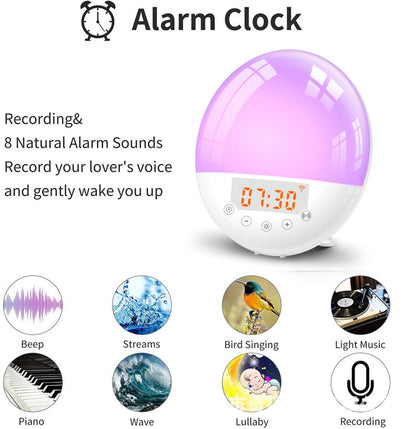 Smart Sunrise Wake-Up Alarm Clock