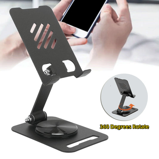 360° Rotating Metal Desk Phone Stand