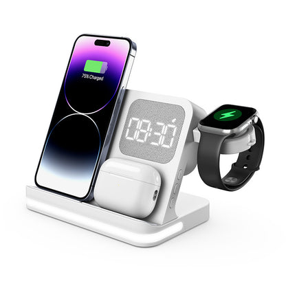 4-in-1 Wireless Charging Alarm Clock