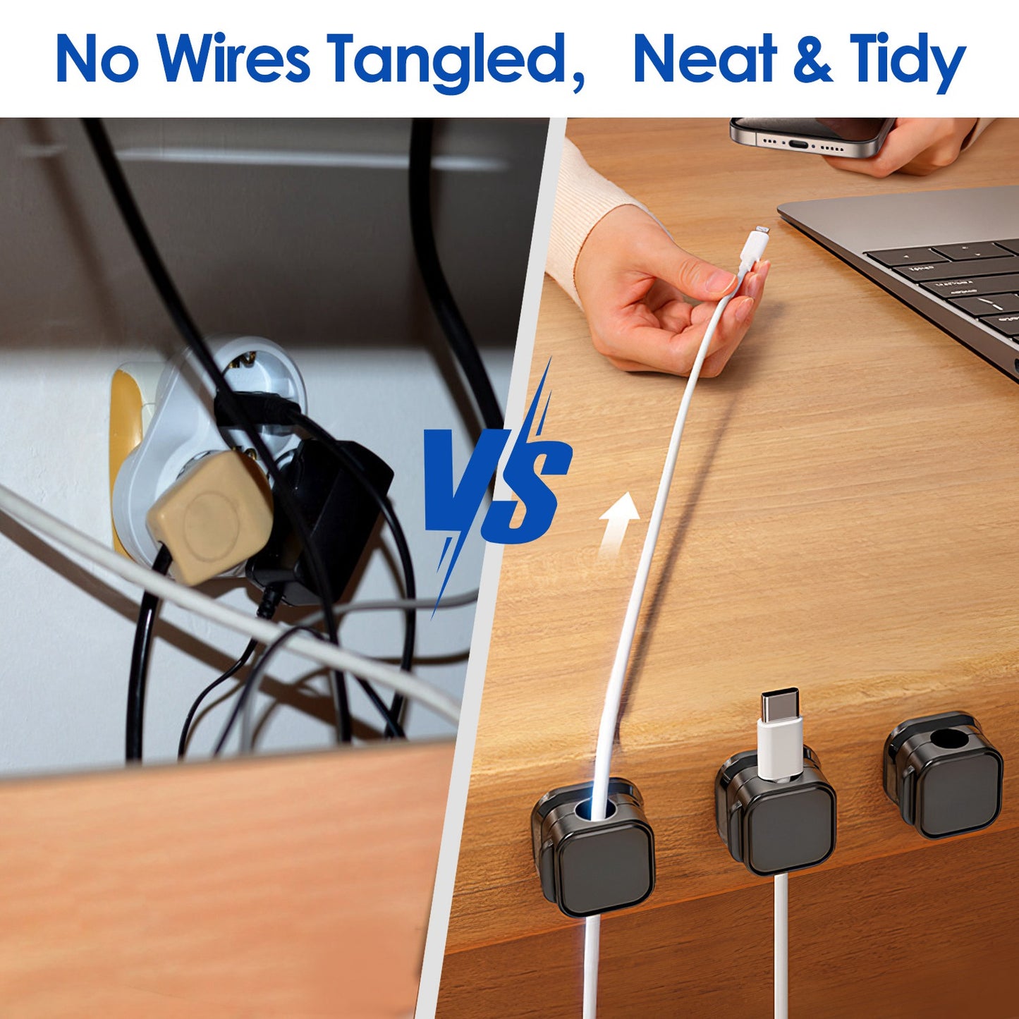 Magnetic Cable Clips (6-Pack)