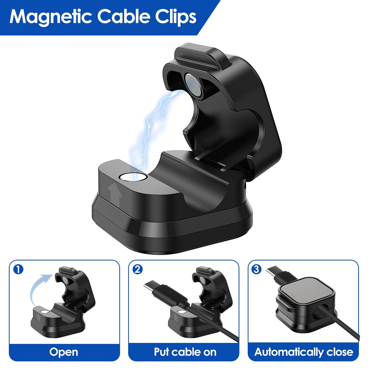 Magnetic Cable Clips (6-Pack)