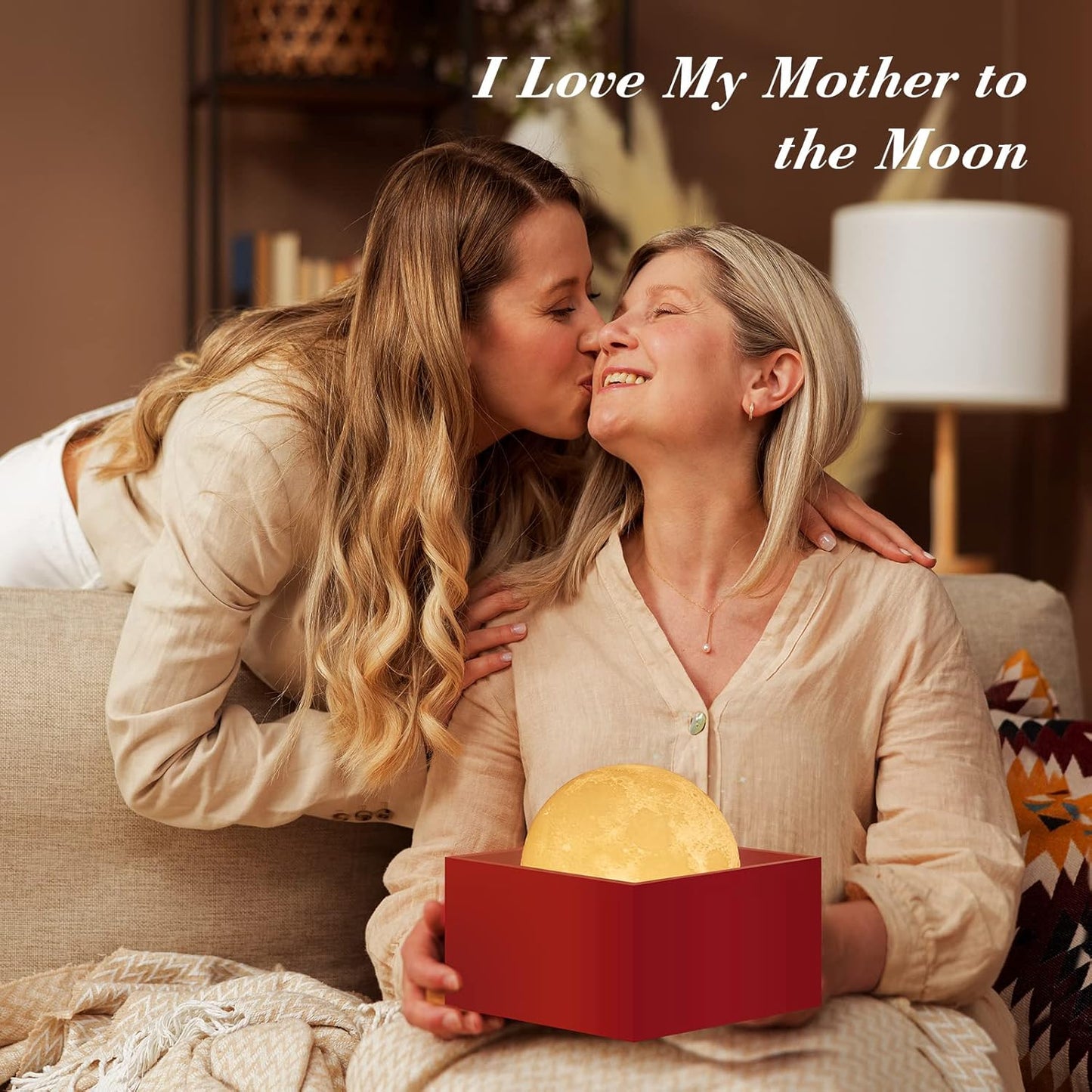 16-Color LED Moon Lamp with Remote